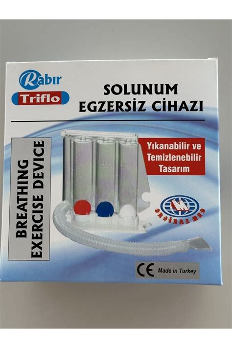 RABIR Rabır Triflo Egzersiz Solunum Cihazı 3 Top Üfleme Topu Nefes