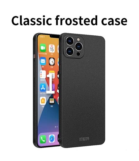 Mofi Zwart Mat Hardcase Hoesje IPhone 15 Pro Max Telefoonhoesjestore Nl