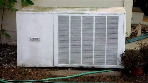 1969 Lennox Central Air Conditioner Starting Up And Running Youtube