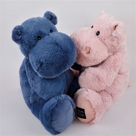 Histoire D Ours Peluche Hippopotame Hip Pie Rose Poudr Cm