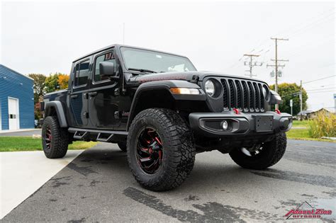 Jeep Gladiator Rubicon Black Red Mount Zion Offroad