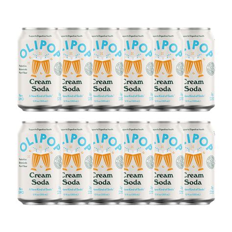 Olipop Cream Soda A New Kind Of Soda 12 Fl Oz 12 Pack