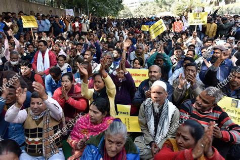 Street Vendors Raise Slogans During Protest Editorial Stock Photo