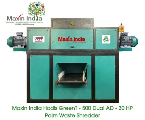 Dual Shaft Maxin India Palm Waste Shredding Machine At ₹ 1695000