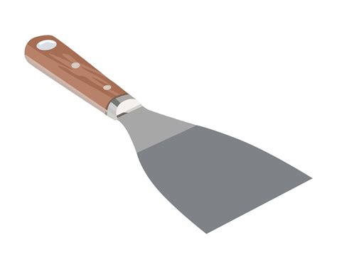 Vector Illustration Scrapper Isolated On White Background Carpentry