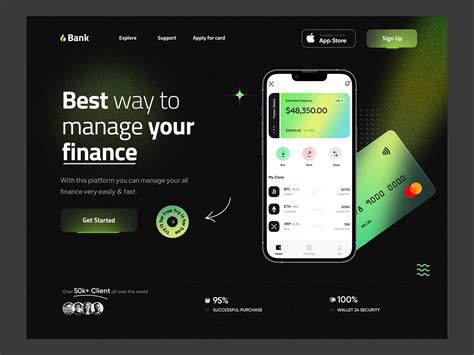 Fintech website: landing page by Madhu Mia for Onixlab on Dribbble