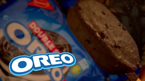 Asmr Oreo Ice Cream Bars Double Stuffed Oreos Mukbang Eating Sounds