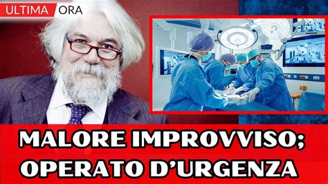 Alessandro Meluzzi Malore Improvviso Poco Fa Colpito Da Ictus