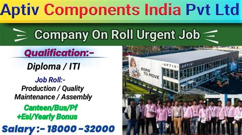 Aptiv Company Pune Chakan Iti And Diploma Freshers Jobs 2022 Pune