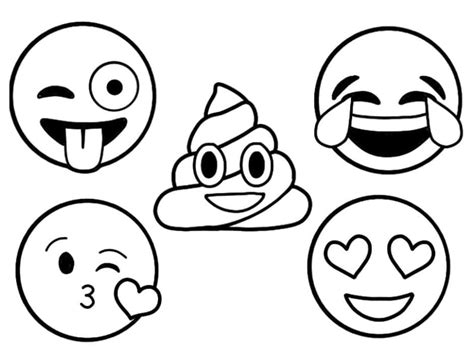 Coloriages Emoji En Col Re Coloriages Emoji Coloriages Pour Enfants