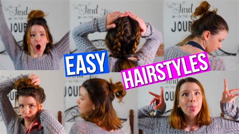 Easy Heatless Hairstyles For Short Hair Youtube