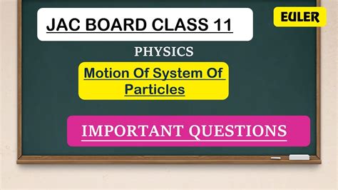 Systems Of Particles And Rotational Motion Class 11 Physics Mcq Questions Jac Model Set 2023