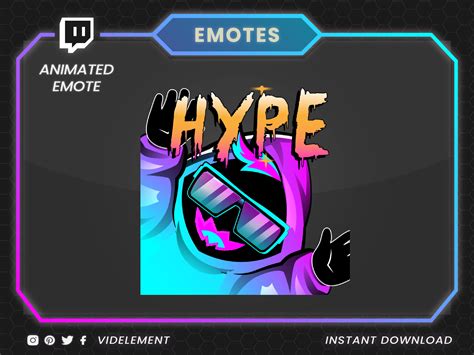 Hype Emote Animated Emote Twitch Emote Discord Emote Etsy Australia