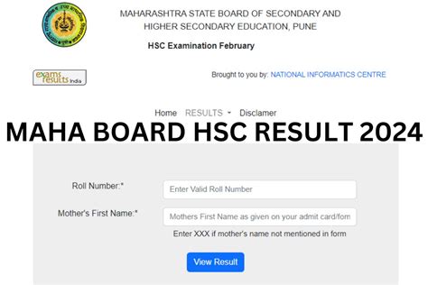 Maha Board Hsc Result Date Msbshse Th Marksheet Check