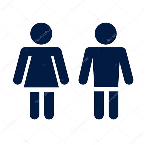 Man Lady Toilet Icon Stock Vector Image By ©bioraven 38606623