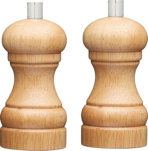 Amazon MasterClass Capstan Style Small Wooden Salt And Pepper