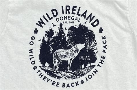 Wolf Pack T Shirt Adult Wild Ireland Wildlife Park