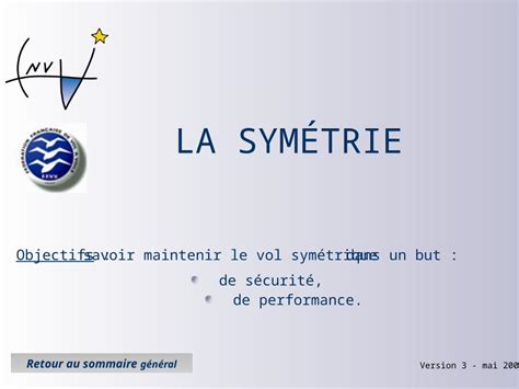 Ppt La Sym Trie Objectifs Savoir Maintenir Le Vol Sym Trique