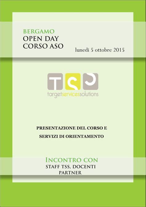 TSS Open Day Bergamo Presentazione Corso ASO PDF