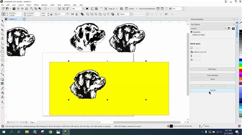 Corel Draw Tips Tricks Invert Colors With Find And Replace YouTube