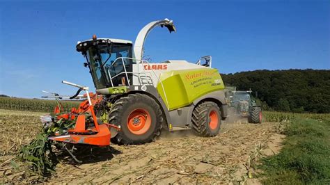 Maish Ckseln Mit Claas Jaguar Und Fendt Massey Ferguson Und