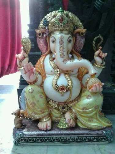 Durable Makrana Marble Statue Of Ganesh Murti At Best Price In Jaipur