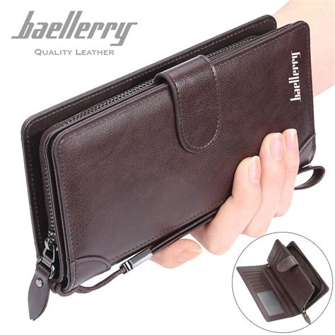 Jual BAELLERRY S6701 Dompet Pria Wanita Panjang Bahan Kulit PU Leather