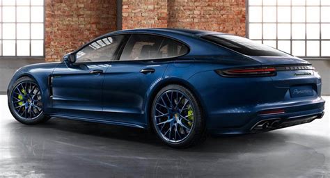 Porsche Panamera Turbo S E Hybrid In Night Blue Metallic With Sport Design Package