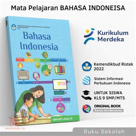 Jual Buku Paket Pelajaran Bahasa Bhs B Indonesia Kelas Kls 9 3 IX SMP