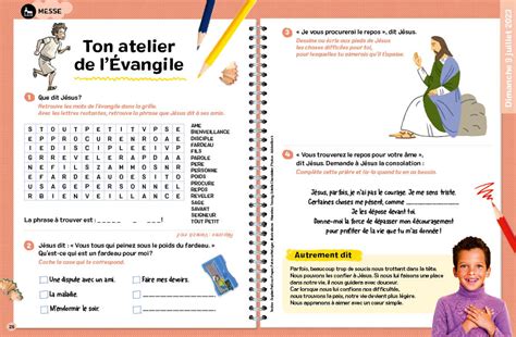 Atelier De L Vangile Du Dimanche Juillet Prions En Glise