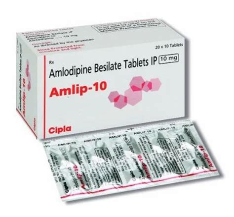 10 Mg Amlodipine Besilate Tablet At Rs 210 Box Amlodipine Tablets In