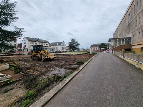 Photos Forbach Les Travaux De Transformation Du Parvis De La Mairie