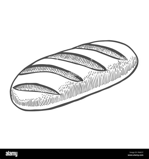 Icono de dibujo vectorial baguette aislado en el fondo Ilustración