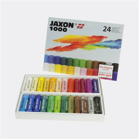 Confezione Cartone 24 Pastelli A Olio XXL Jaxon 1000 Pellegrini Brera