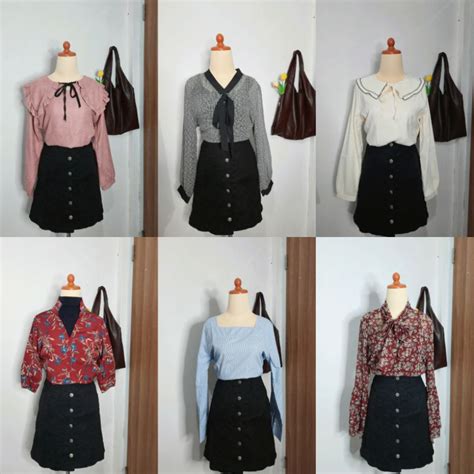 Jual KATALOG BLOUSE KOREAN STYLE SIFON KATUN BALOON SAILOR Shopee