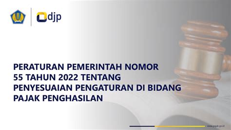 Peraturan Pemerintah Nomor Tahun Penyesuaian Pph Konsultan