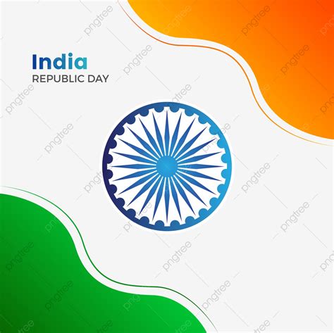 India Republic Day Vector Png Images Abstract Republic Day Of India