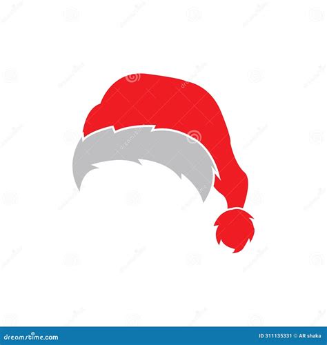 Santa Claus Logo Vector Illustration Template Design Stock Vector