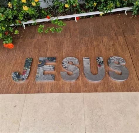 Letras Jesus Em A O Inox Led Letra Caixa D Cm Igreja