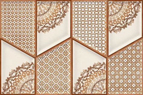 Ceramic Glossy Orientbell Ohm Persian Art Beige Hl Wall Tile At Rs 53