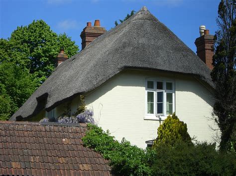 Reed Roof Farmhouse Summer Sun Sky Free Image From Needpix