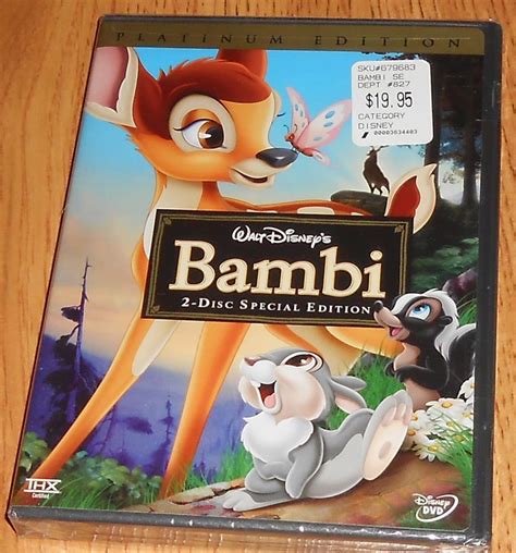 Bambi Dvd Disc Set Special Edition Platinum Edition Factory