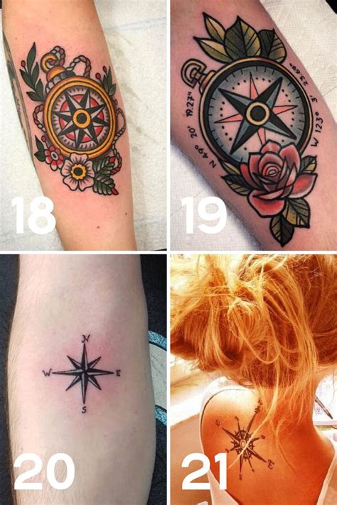 31 Compass Tattoo Ideas For A Travelers Heart Tattooglee Compass Tattoo Simple Compass