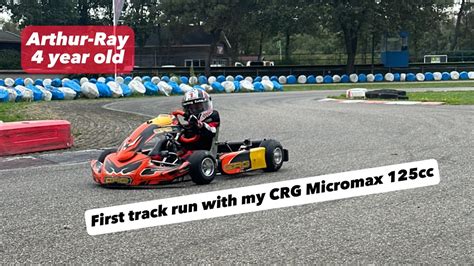 4 Year Old First Track Run With A 125cc Rotax Engine CRG MicroMax