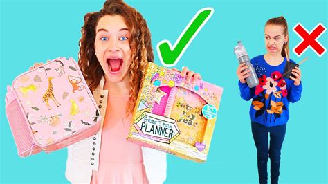 Mystery Box Of School Supplies Challenge By The Norris Nuts Youtube