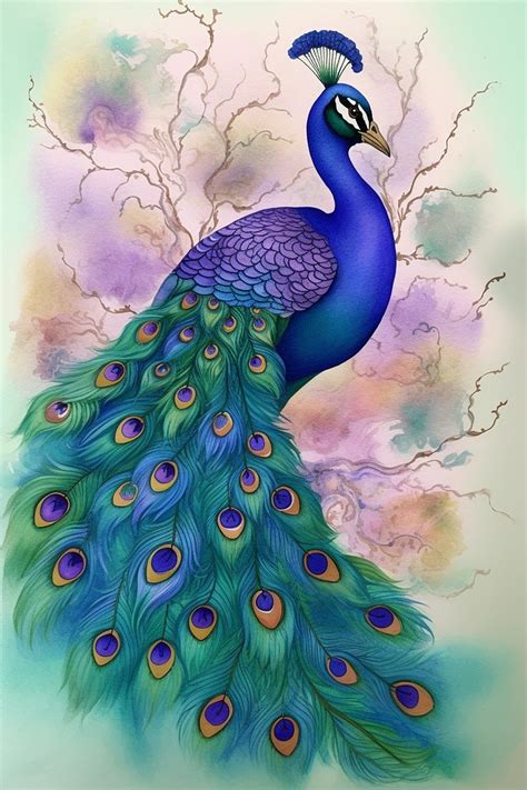 Peacock Bird Drawing