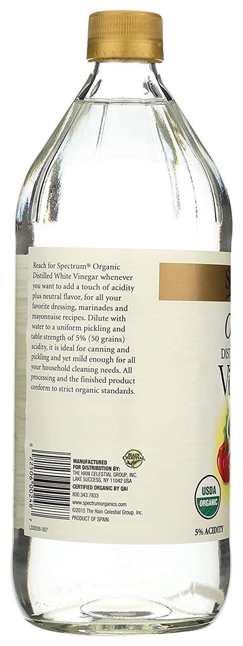 Spectrum Naturals Organic White Distilled Vinegar 32 Oz Buy Now For