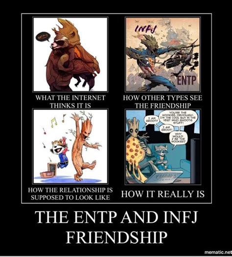 Groot And Rocket Infj And Entp Infj Entp Personality Type