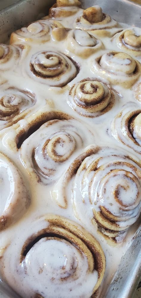 I Made Cinnamon Rolls From Scratch Using The Yeast White Bread Recipe And Vanilla Icelandic