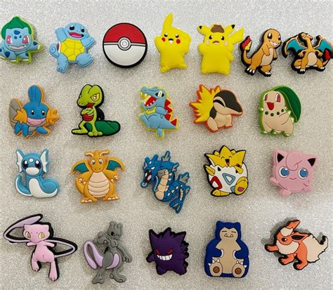 Pokemon Croc Charms - Etsy